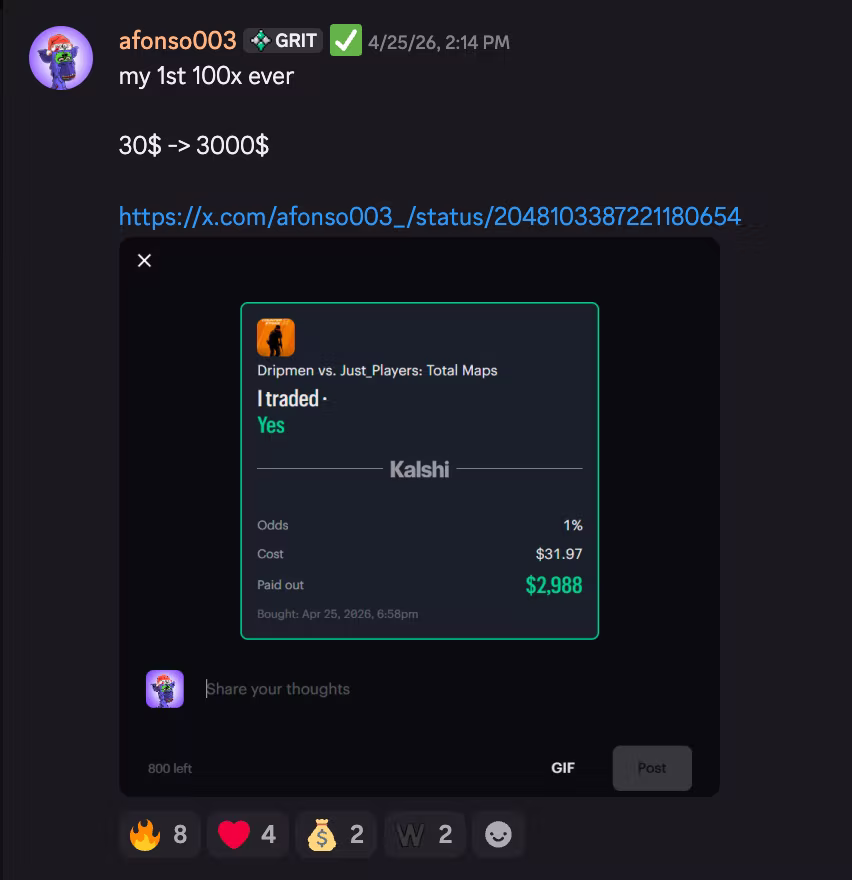 afonso003 — turned $30 into $2,988 on a single trade